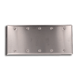 Leviton 84065-40 Commercial Grade 5-Gang Blank Plate - Box Mount